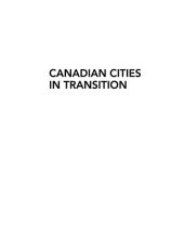 book Canadian Cities in Transition: Understanding Contemporary Urbanism