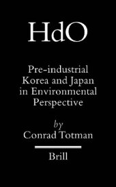 book Pre-Industrial Korea and Japan in Environmental Perspective