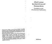 book Sprachzerstörung und Rekonstruktion. Vorarbeiten zu einer Metatheorie der Psychoanalyse