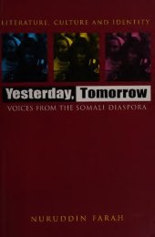 book Yesterday, Tomorrow: Voices from the Somali Diaspora