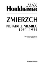 book Zmierzch. Notatki z Niemiec 1931-1934