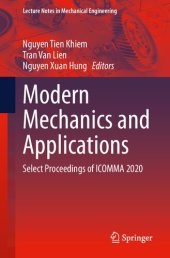 book Modern Mechanics and Applications: Select Proceedings of ICOMMA 2020