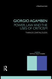 book Giorgio Agamben: Power, Law and the Uses of Criticism