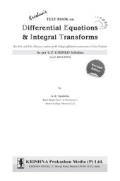 book Textbook on Differential Equations & Integral Transforms