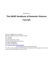 book The SAGE Handbook of Domestic Violence