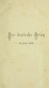 book Der Deutsche Krieg im Jahre 1866, nach den bis jetzt vorhandenen Quellen