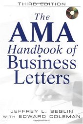 book The AMA Handbook of Business Letters