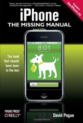 book iPhone: The Missing Manual: Covers the iPhone 3G