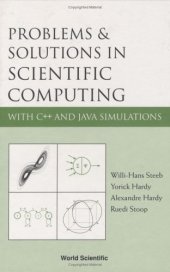 book Problems & Solutions In Scientific Computing With C++ And Java Simulations