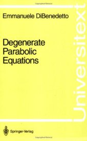 book Degenerate Parabolic Equations (Universitext)