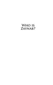 book Who is Zaynab?