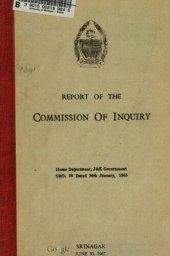 book Report of the Commission of Inquiry: To inquire into certain charges of misconduct against Shri Bakhshi Ghulam Mohammad.