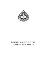 book Indian Constitution: Trends and Issues