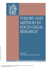 book Theory and method in socio-legal research