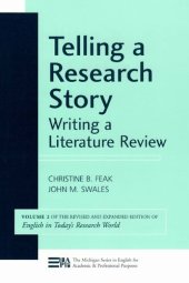 book Telling a Research Story: Writing a Literature Review