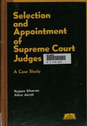 book Selection and Appointment of Supreme Court Judges: A Case Study