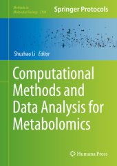 book Computational Methods and Data Analysis for Metabolomics