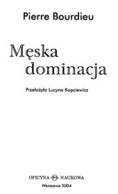 book Męska dominacja