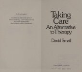 book Taking Care An Alternative to Therapy