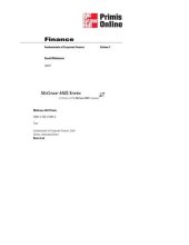 book Corporate finance fundamentals