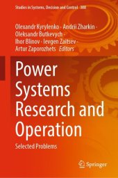 book Power Systems Research and Operation: Selected Problems