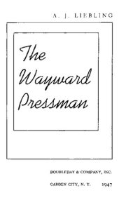 book The Wayward Pressman