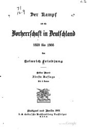 book Der Kampf um die Vorherrschaft in Deutschland 1859 bis 1866