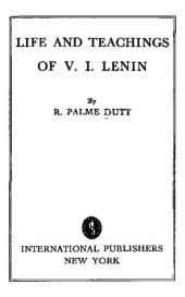 book Life and Teachings of V. I. Lenin