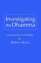 book Investigating the Dhamma