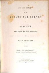 book Second Report of the Geological Survey in Kentucky made during the years 1856 and 1857