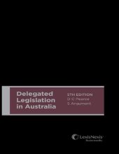 book Delegated Legislation in Australia