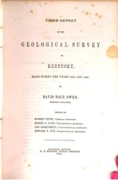 book Third Report of the Geological Survey in Kentucky made during the years 1856 and 1857