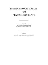 book International Tables for Crystallography Volume G: Definition and exchange of crystallographic data