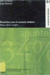 book Matemáticas para la economía dinámica