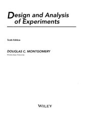 book Design and analysis of experiments