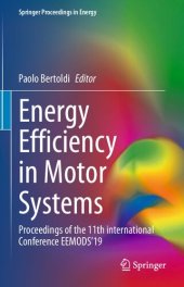 book Energy Efficiency in Motor Systems: Proceedings of the 11th international Conference EEMODS’19