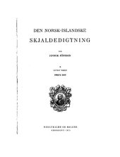 book Den Norsk-Islandske skjaldedigtning : B. Rettet tekst