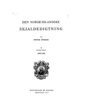 book Den Norsk-Islandske skjaldedigtning : B. Rettet tekst