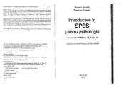 book Introducere in SPSS pentru psihologie