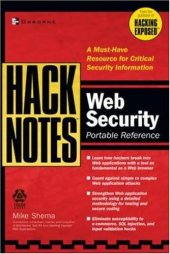 book HackNotes(tm) Web Security Pocket Reference