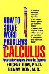 book How to Solve Word Problems in Calculus