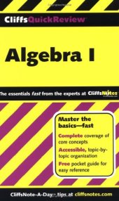 book Algebra I (Cliffs Quick Review)