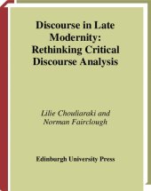 book Discourse in Late Modernity: Rethinking Critical Discourse Analysis