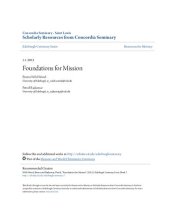 book Foundations for Mission: 13