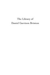 book The Library of Daniel Garrison Brinton