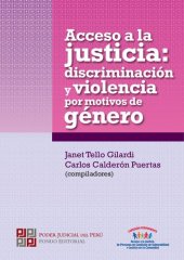 book Acceso a la justicia: discriminación y violencia por motivos de género