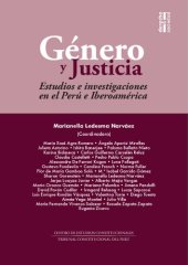 book Género y justicia: estudios e investigaciones en el Perú e Iberoamérica