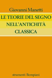 book Le teorie del segno nell'antichità classica