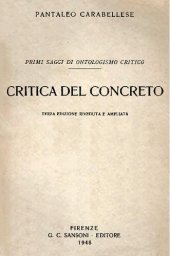 book Critica del concreto