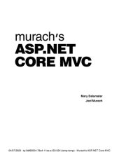 book Murach's ASP.NET Core MVC